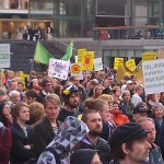 Demonstration against nuclear power in Sweden